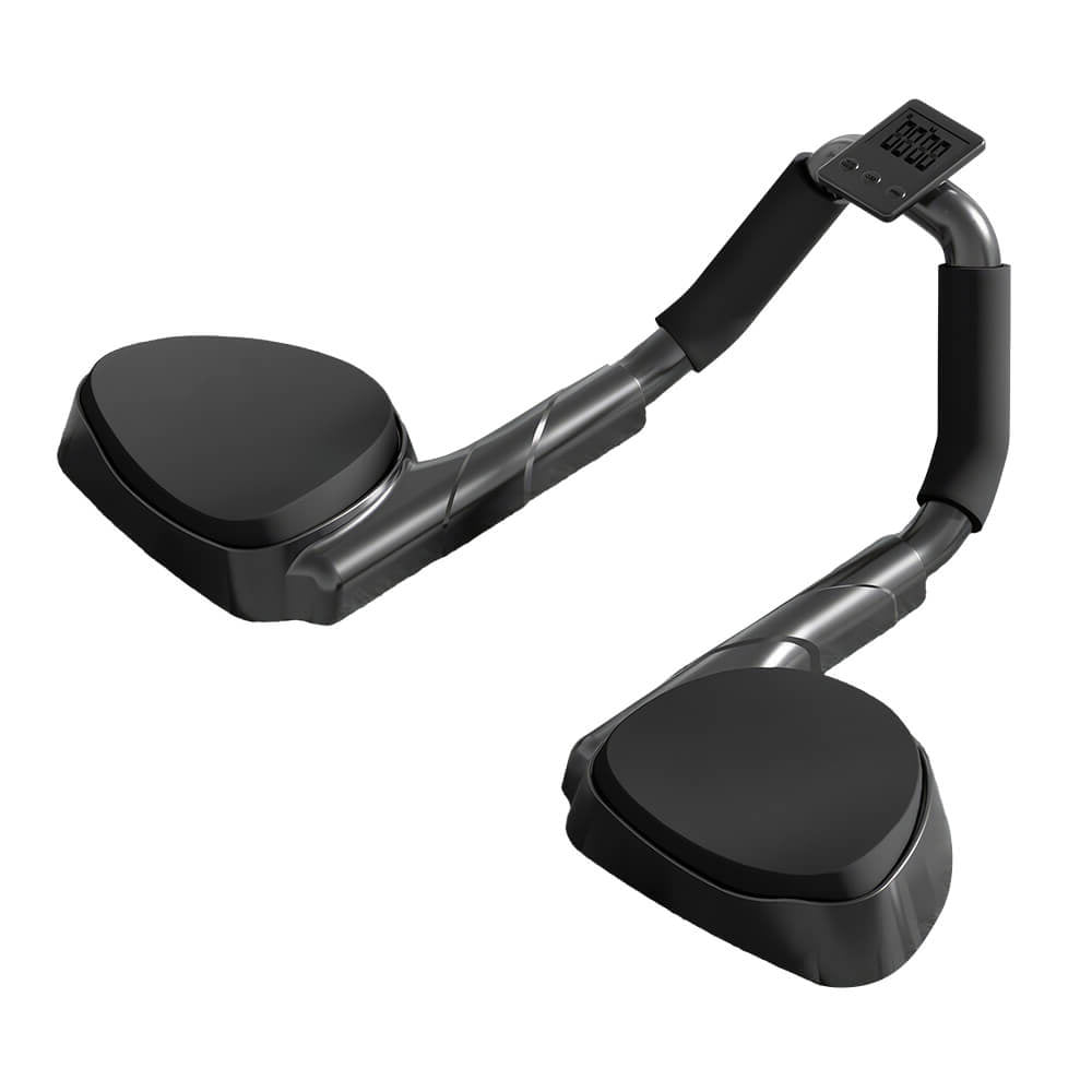 Plank Support Core Trainer with Adjustable Width and Timer