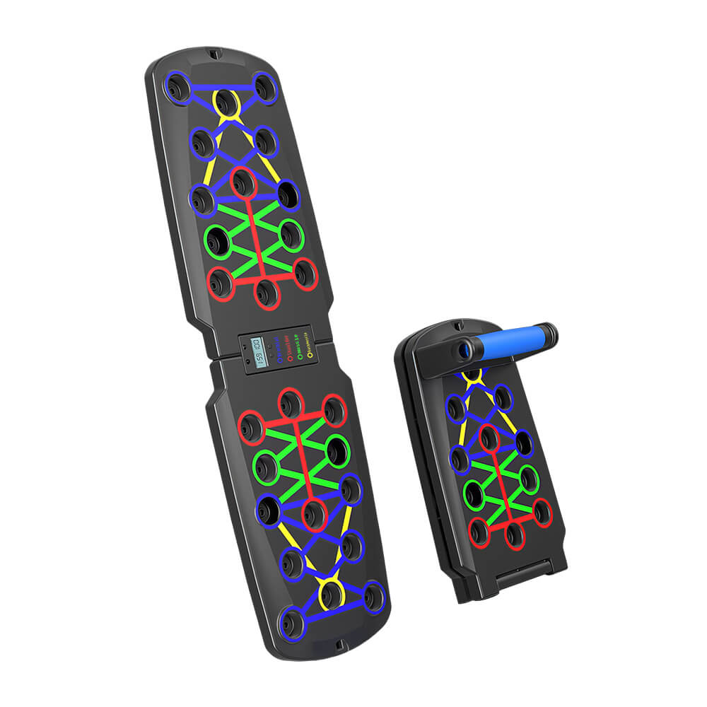 Push Up Board with Automatic Counter, Foldable Home Workout Training Kit