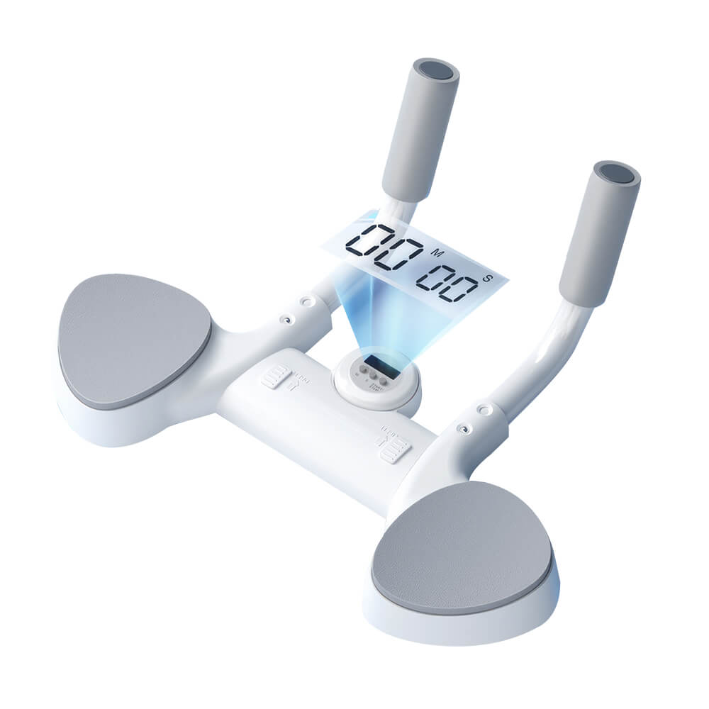 Plank Support Trainer with Adjustable Width and Built-In Timer