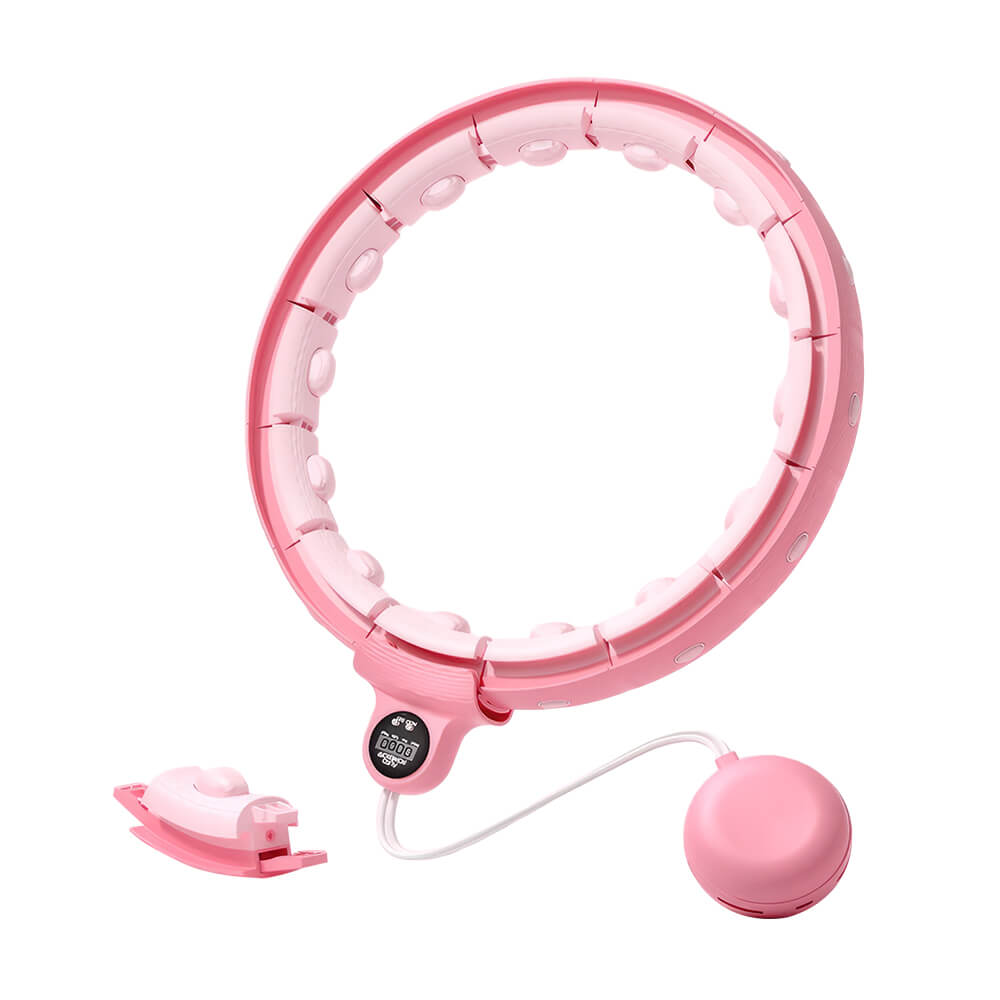 14-Level Adjustable Smart Hula Hoop with Counter for Home Fitness