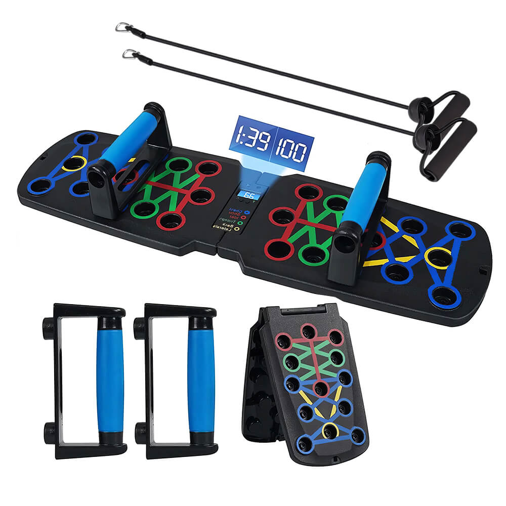 Push Up Board with Automatic Counter, Foldable Home Workout Training Kit