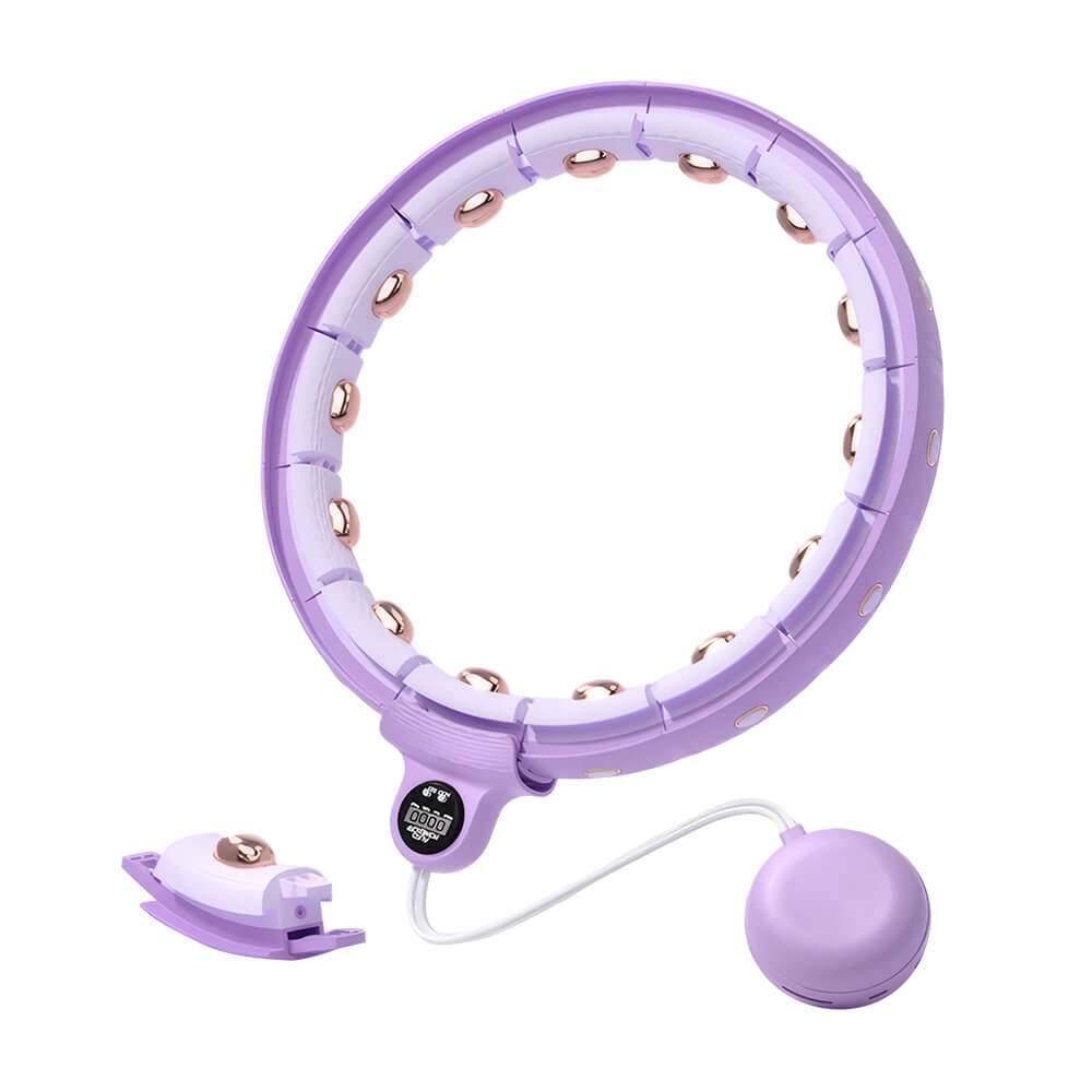 14-Level Adjustable Smart Hula Hoop with Counter for Home Fitness