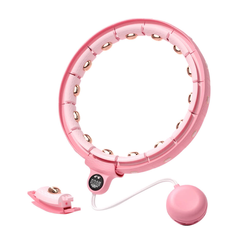 14-Level Adjustable Smart Hula Hoop with Counter for Home Fitness