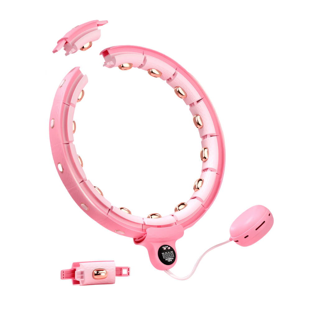 14-Level Adjustable Smart Hula Hoop with Counter for Home Fitness