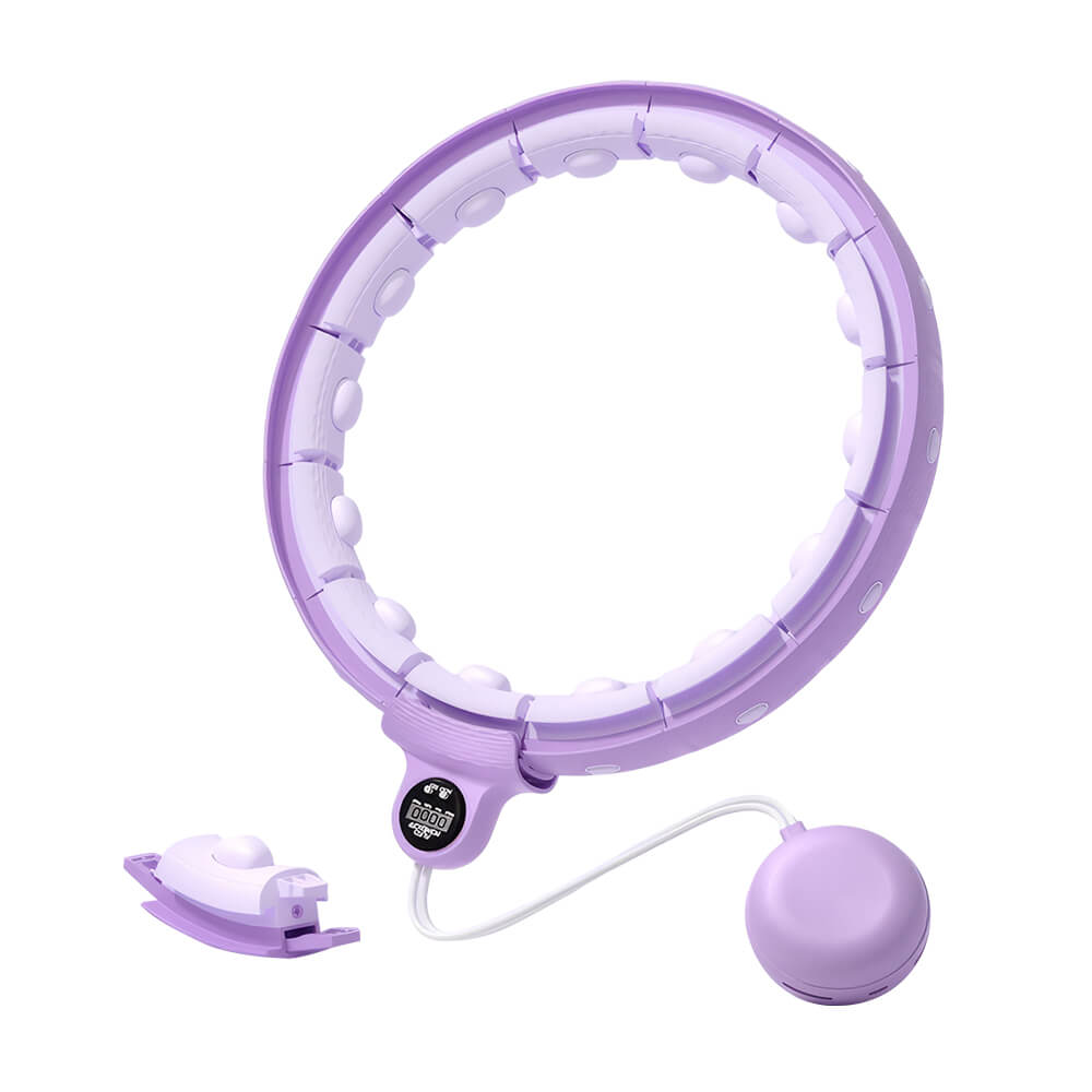 14-Level Adjustable Smart Hula Hoop with Counter for Home Fitness