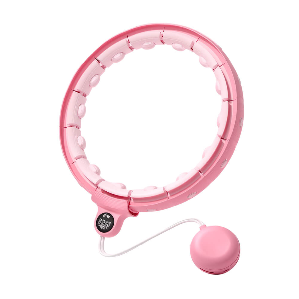 14-Level Adjustable Smart Hula Hoop with Counter for Home Fitness
